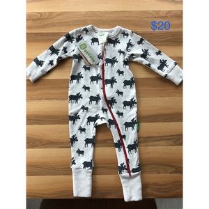 Parade organics 2-way zip romper 3-6mo